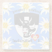 Schweiz Suisse Untersetzer Freiburg Fribourg Glazen Onderzetter (Achterkant)