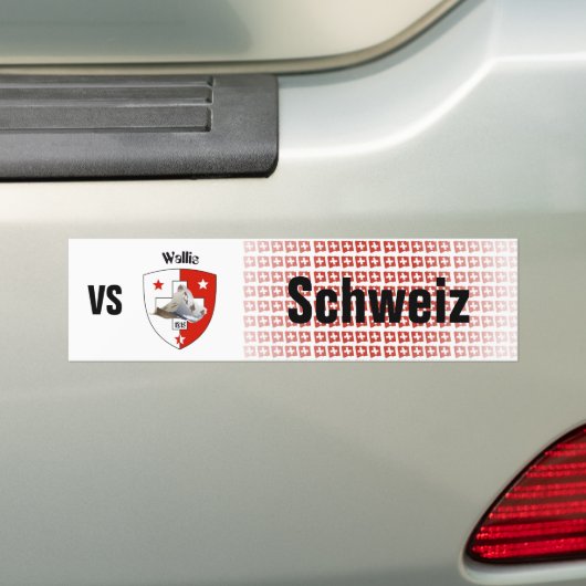 Schweiz Svizzera Suisse Wallis Autoaufkleber Bumpersticker (Op auto)