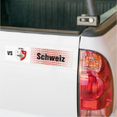 Schweiz Svizzera Suisse Wallis Autoaufkleber Bumpersticker (Op Truck)