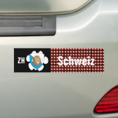 Schweiz Svizzera Suisse Zürich Autoaufkleber Bumpersticker (Op auto)
