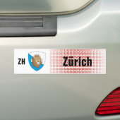 Schweiz Svizzera Suisse Zürich Autoaufkleber Bumpersticker (Op auto)
