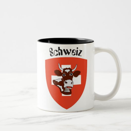 Schweiz Tasse Tweekleurige Koffiemok (Rechts)