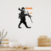 Schweiz, Travel Ski Poster (Keuken)