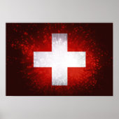 Schweiz; vlag Zwitserland Poster (Voorkant)