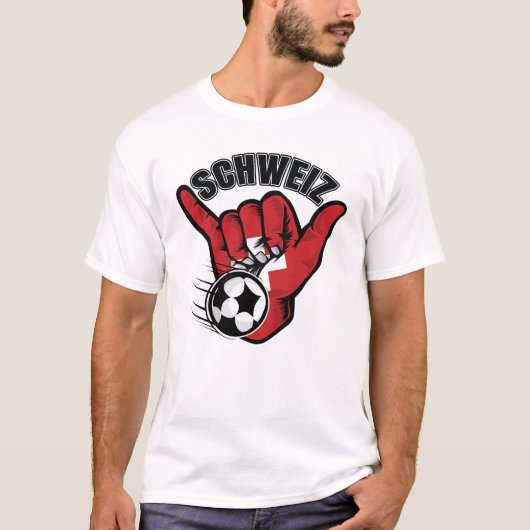 Schweiz Voetbal T-shirt (Voorkant)
