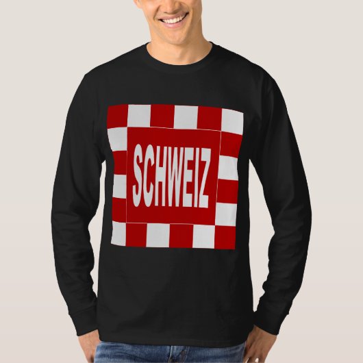 SchwEIZ zwart T-shirt (Voorkant)