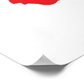 Schweiz Zwitserland Map Flag Poster (Hoek)