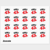 Schweiz Zwitserland Map Flag Vierkante Sticker (Vel)