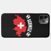 Schweiz Zwitserland Map Soccer Case-Mate iPhone Case (Achterkant (horizontaal))