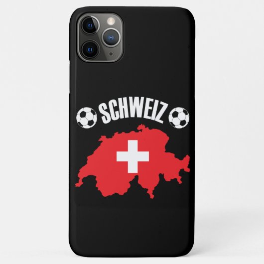 Schweiz Zwitserland Map Soccer Case-Mate iPhone Case (Achterkant)