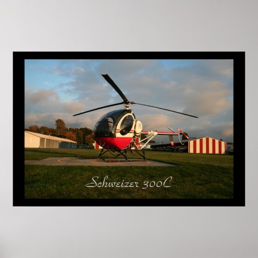 Schweizer 300C Early Evening Poster (Voorkant)