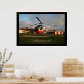 Schweizer 300C Early Evening Poster (Keuken)