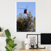 Schweizer die binnenkomt om te landen poster (Thuiskantoor)