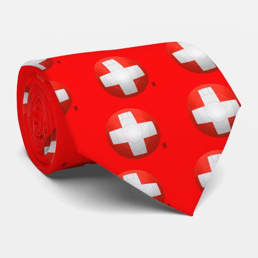 Schweizer Nati - Football Zwitserland Stropdas (Opgerold)