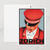 Schweizerhof Zurich Briefkaart (Voorkant / Achterkant)