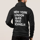 Schwelm New York London Tokio Paris Hoodie (Achterkant)