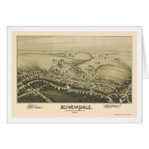 Schwenksville, PA Panoramic Map - 1894