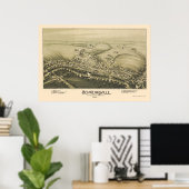 Schwenksville, PA Panoramic Map - 1894 Poster (Thuiskantoor)
