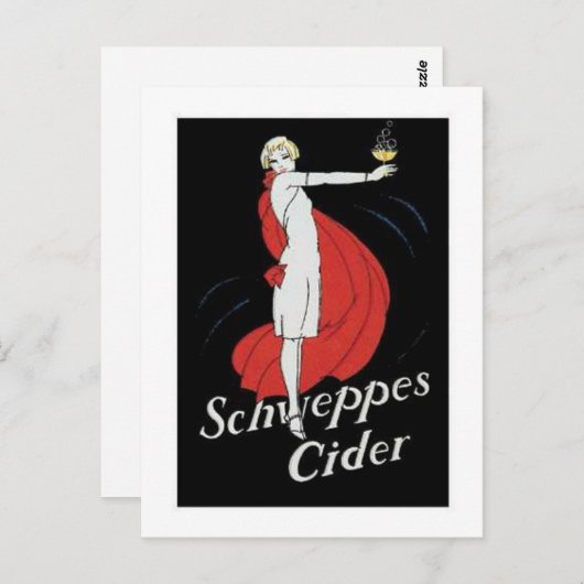 Schweppes Cider Briefkaart (Voorkant / Achterkant)