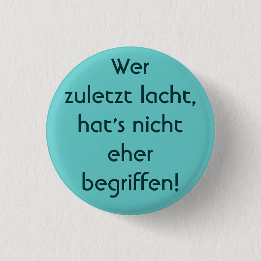Schwer von Begriff! Ronde Button 3,2 Cm (Voorkant)