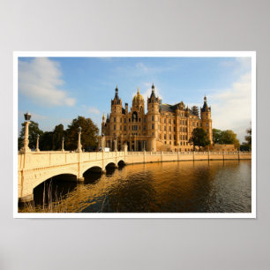 Schwerin Castle, Mecklenburg-Vorpommern, Duitsland Poster