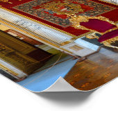 Schwerin Castle Throne Hall, Duitsland Poster (Hoek)