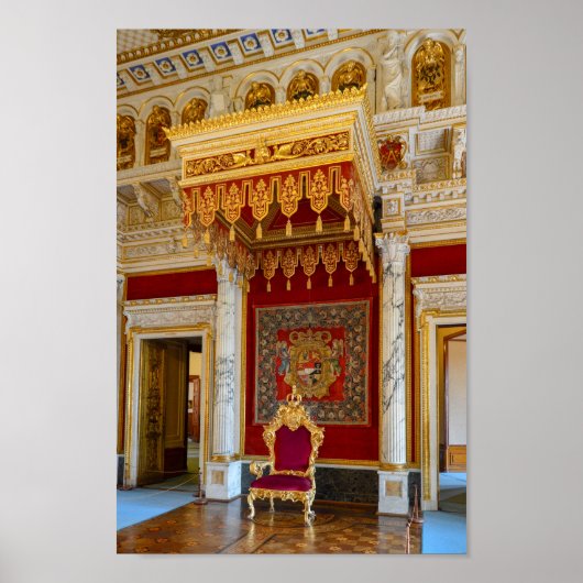 Schwerin Castle Throne Hall, Duitsland Poster (Voorkant)