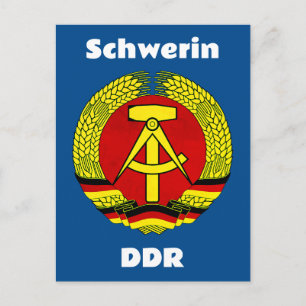 Schwerin, DDR, Schwerin, Duitsland, Oost-Duitse Os Briefkaart