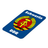 Schwerin, DDR, Schwerin, Duitsland, Oost-Duitse Os Magneet (Linkerzijde)