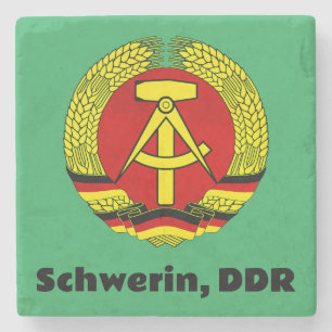 Schwerin, DDR, Schwerin, Duitsland, Oost-Duitse Os Stenen Onderzetter