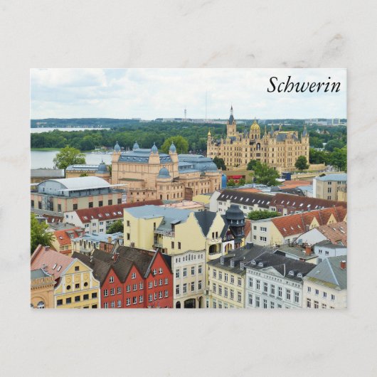 Schwerin, Duitsland Briefkaart (Voorkant)