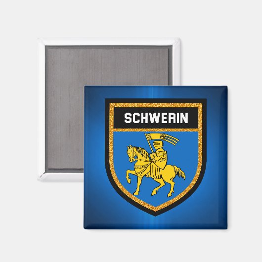 Schwerin Flag Magneet (Voorkant / Achterkant)