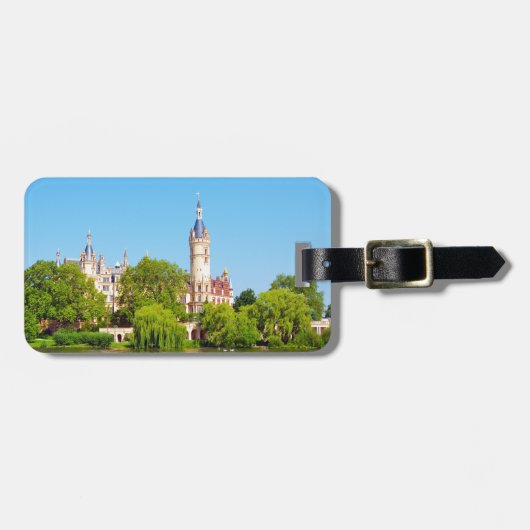 Schwerin Palace, Duitsland Bagagelabel (Voorkant horizontaal)