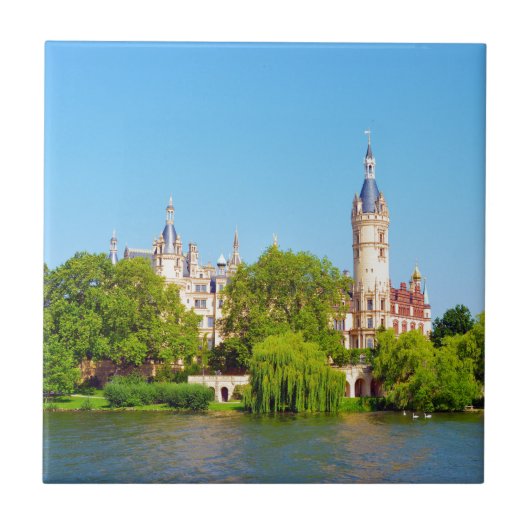 Schwerin Palace, Duitsland Tegeltje (Voorkant)