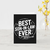 Schwiegersohn Ever Funny Quote Goedgekeurd Kaart (Gele Bloem)