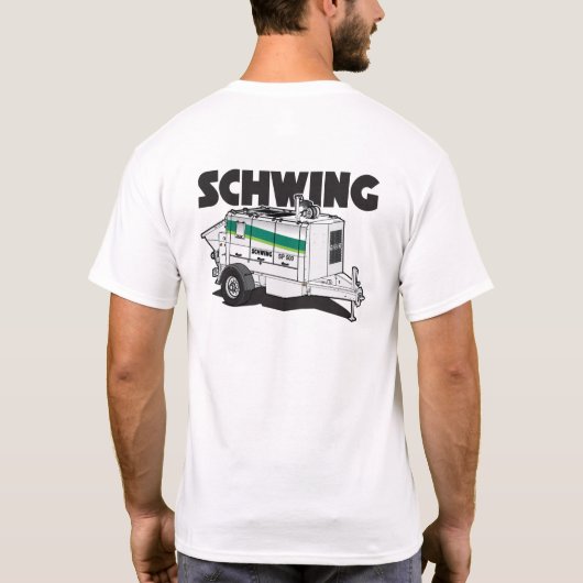 Schwing SP500 betonnen pomp T-shirt (Achterkant)