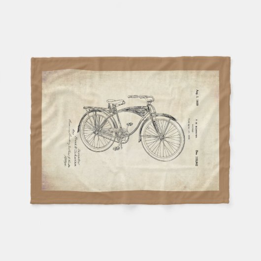 Schwinn Bicycle Fleece Blanket (Voorkant (Horizontaal))