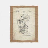 Schwinn Bicycle Fleece Blanket (Voorkant)