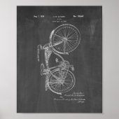 Schwinn Bicycle Patent - Chalkboard Poster (Voorkant)