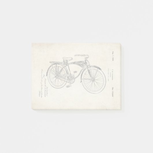 Schwinn Bicycle Patent Post-It Notes (Voorkant)