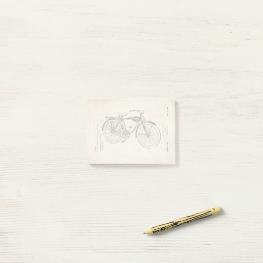 Schwinn Bicycle Patent Post-It Notes (Op bureau)