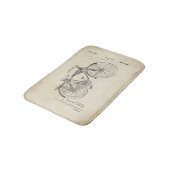 Schwinn Bicycle Patent Print Bath Mat (Gekanteld)