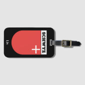 Schwyz, Zwitserland | Zwitserse vuurwapenschild Bagagelabel (Voorkant (horizontaal))