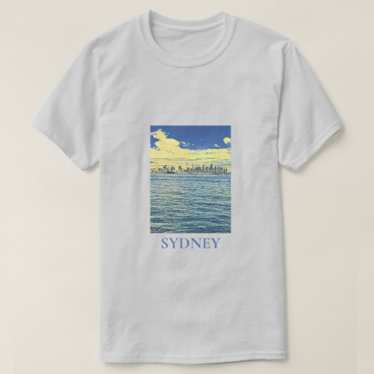 Schyline-reiskunst van Sydney Harbour T-shirt (Design voorkant)