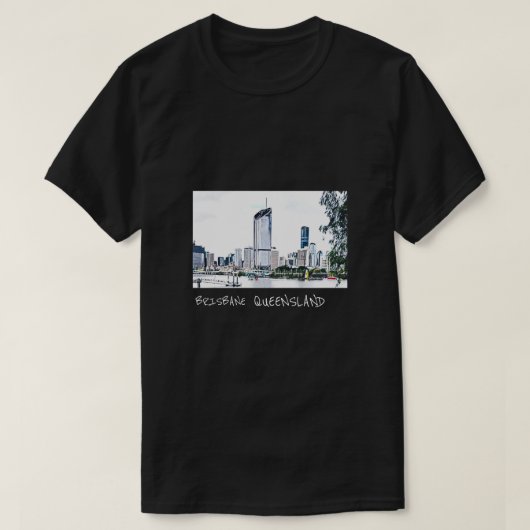Schyline van de stad Brisbane Queensland T-shirt (Design voorkant)
