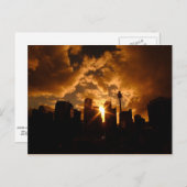 Schyline van Sydney 's nachts Briefkaart (Voorkant / Achterkant)