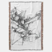 Sci-Fi Abstract Deken (Voorkant Verticaal)