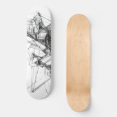 Sci-Fi Abstract Persoonlijk Skateboard (Voorkant)