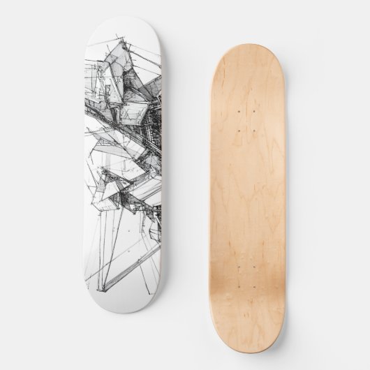 Sci-Fi Abstract Persoonlijk Skateboard (Voorkant)