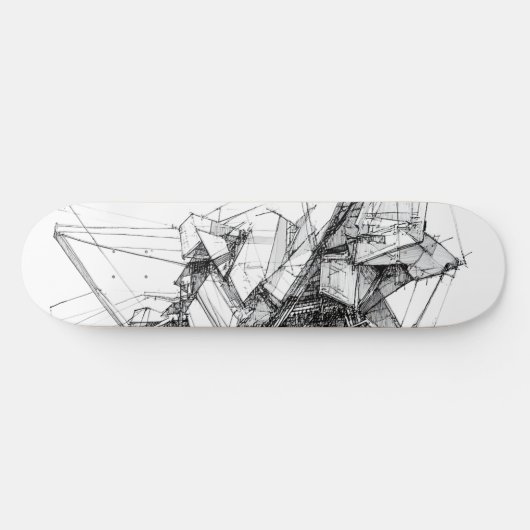 Sci-Fi Abstract Persoonlijk Skateboard (Horizontaal)